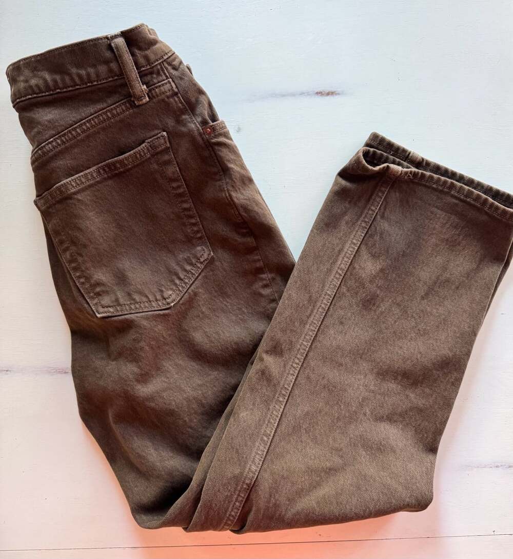 Abercrombie & Fitch The 90s Straight Ultra High Rise Jeans Brown 28/6